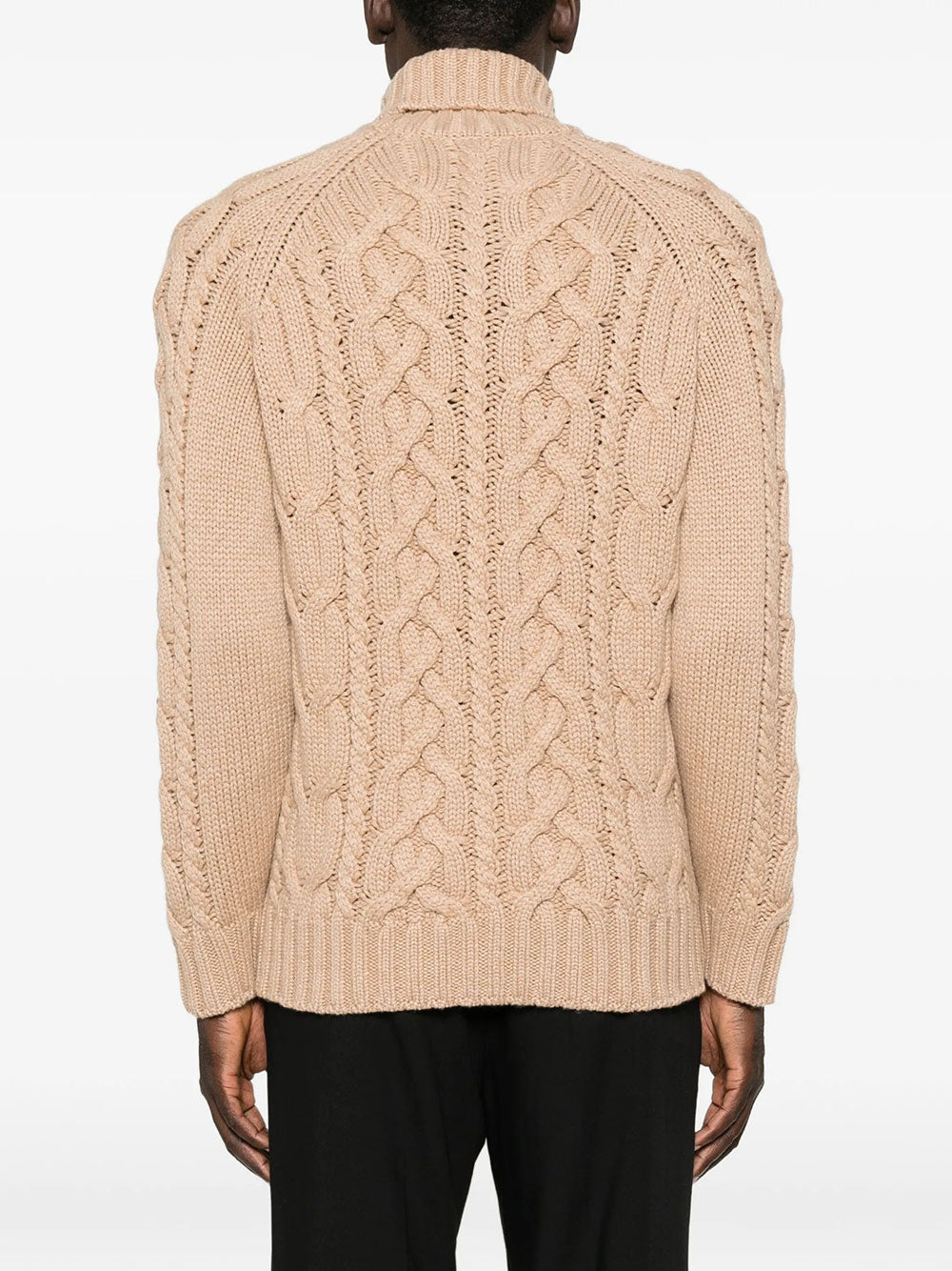 Brunello Cucinelli Men Cable-Knit Roll-Neck Cashmere Sweater BRUNELLO CUCINELLI
