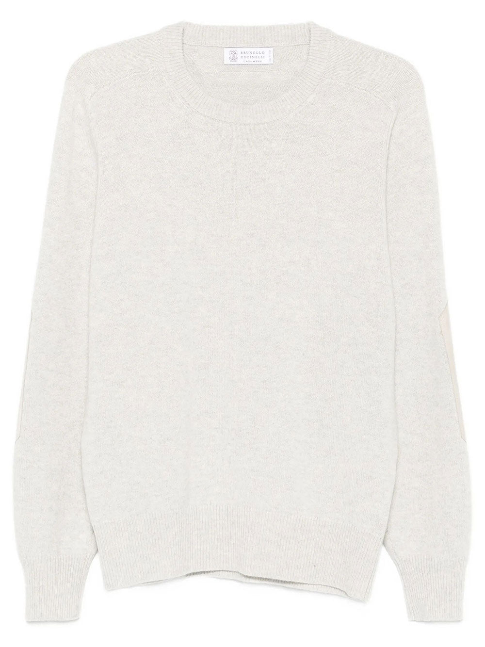 Brunello Cucinelli Men Cashmere Pullover With Patch BRUNELLO CUCINELLI
