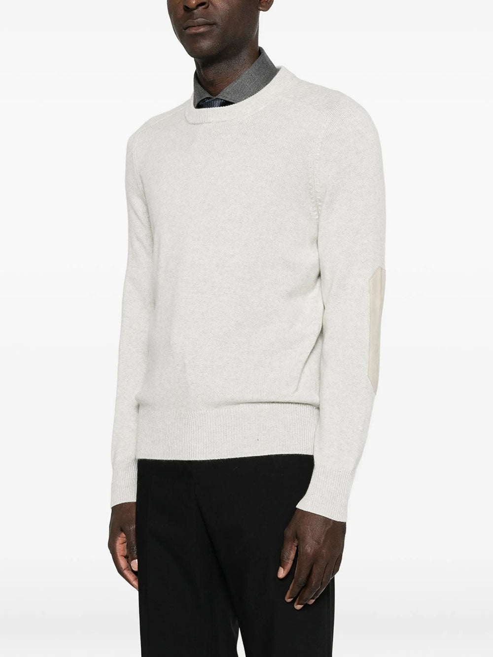 Brunello Cucinelli Men Cashmere Pullover With Patch BRUNELLO CUCINELLI