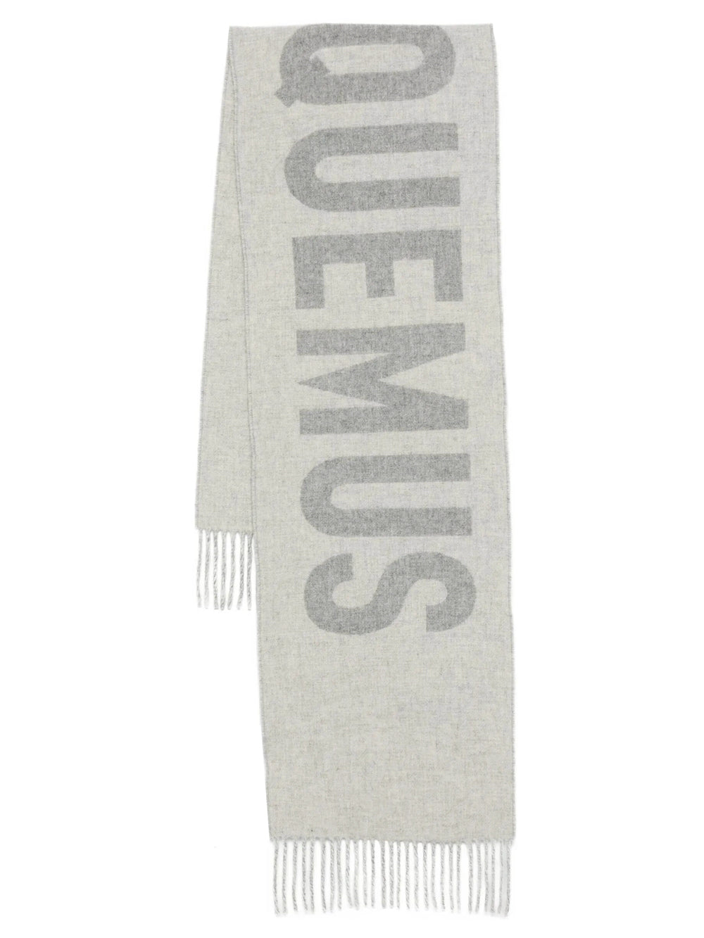 Jacquemus Men "L`Écharpe Jacquemus" In Lana Con Frange E Logo