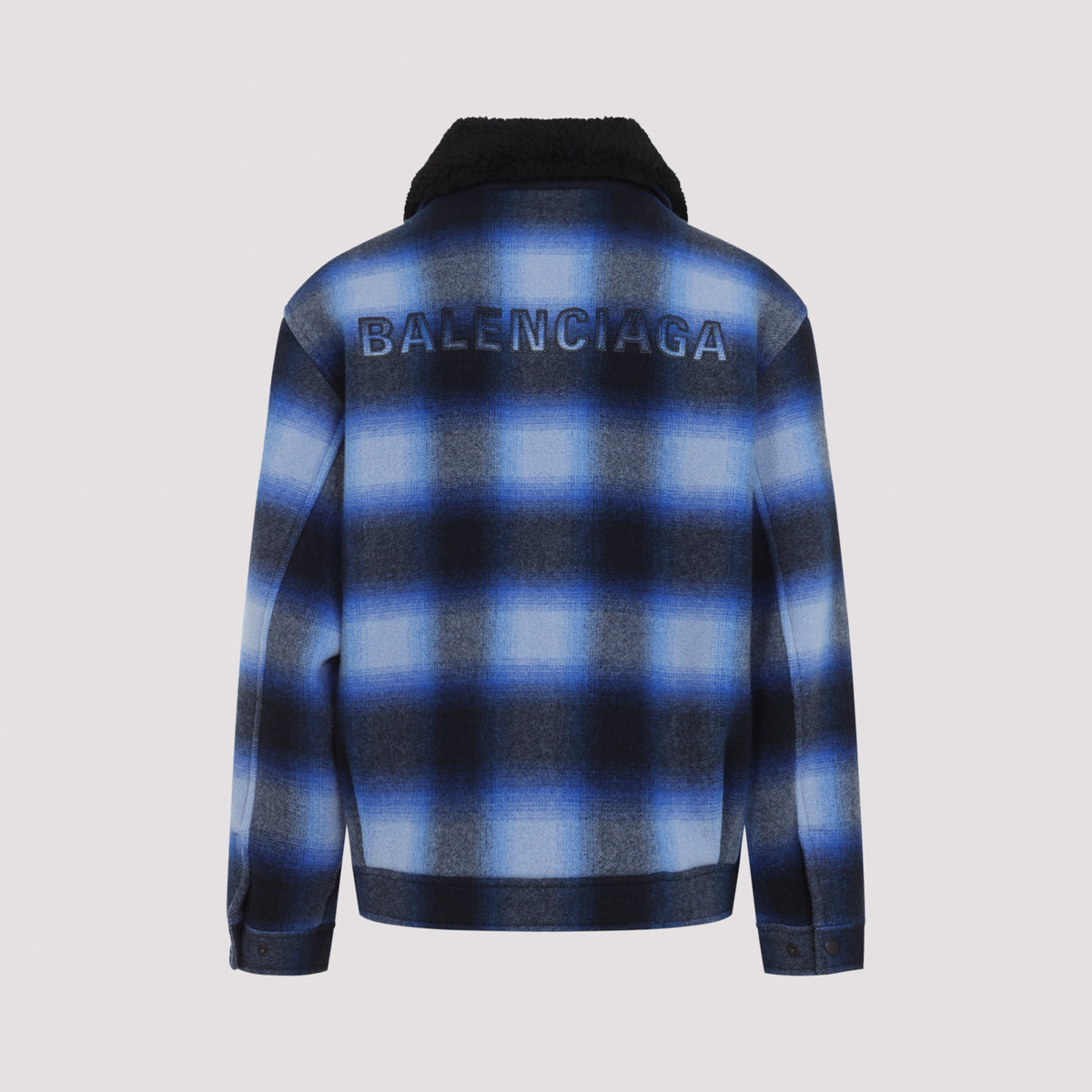 Balenciaga Flannel Bomber Jacket Men BALENCIAGA