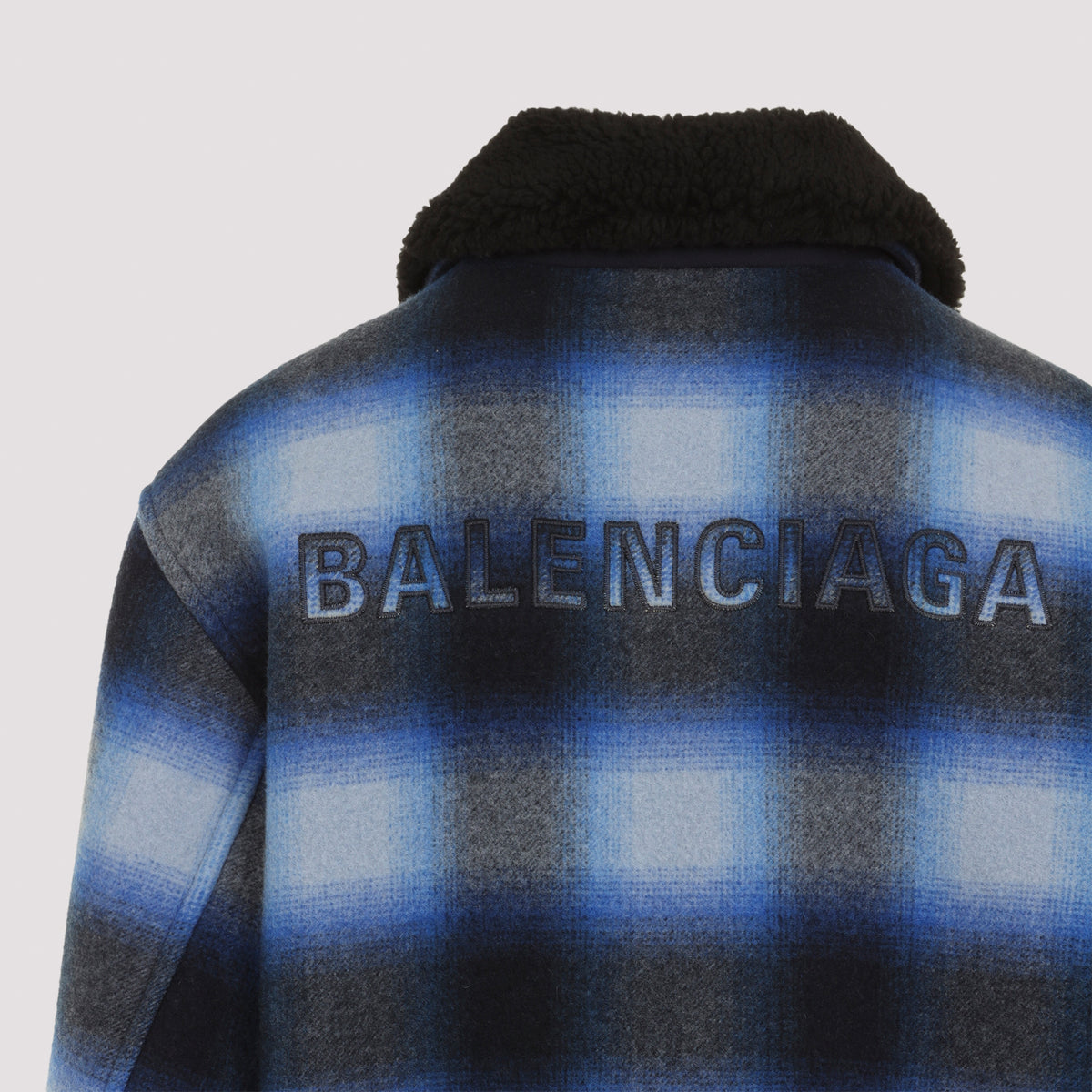 Balenciaga Flannel Bomber Jacket Men BALENCIAGA