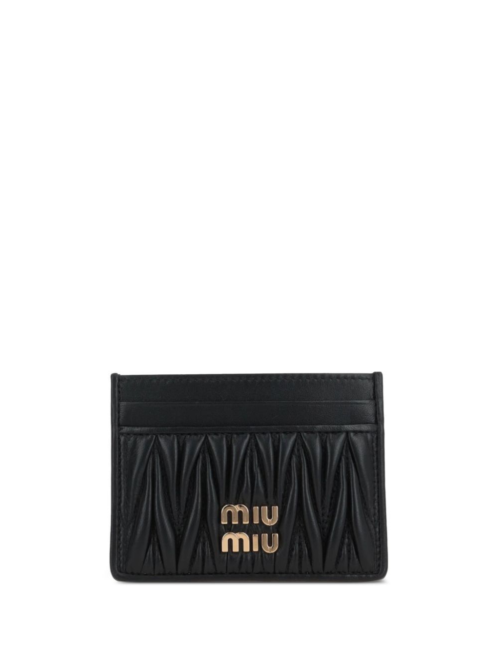 Miu Miu Women Matelassé Nappa Leather Card Holder MIU MIU