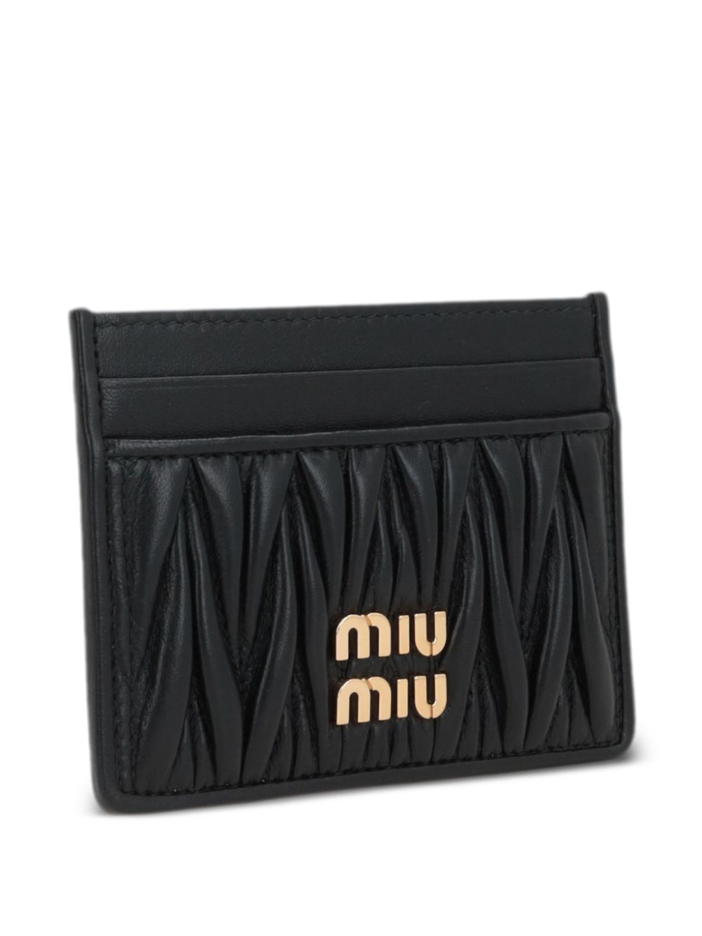 Miu Miu Women Matelassé Nappa Leather Card Holder MIU MIU
