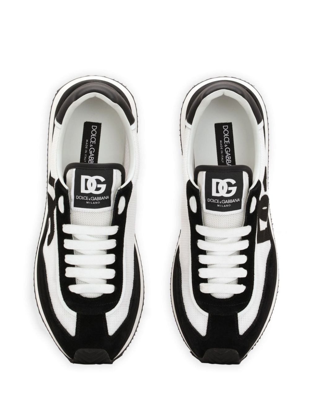 Dolce & Gabbana Men Suede And Mesh Dg Cushion Sneakers DOLCE & GABBANA