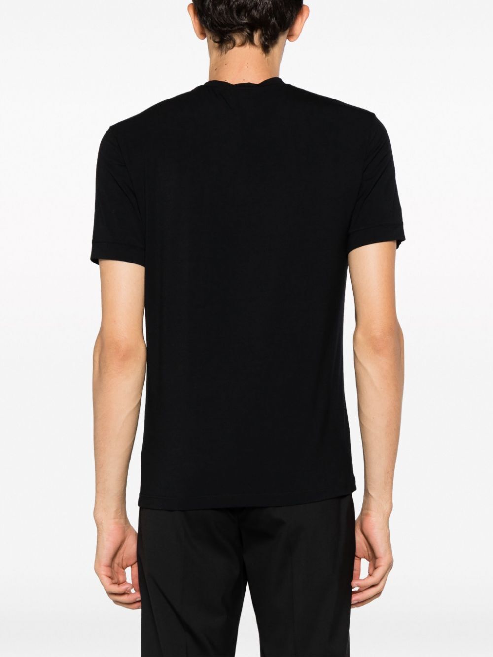 Giorgio Armani Men Icon Crew-Neck T-Shirt In Stretch Viscose Jersey GIORGIO ARMANI