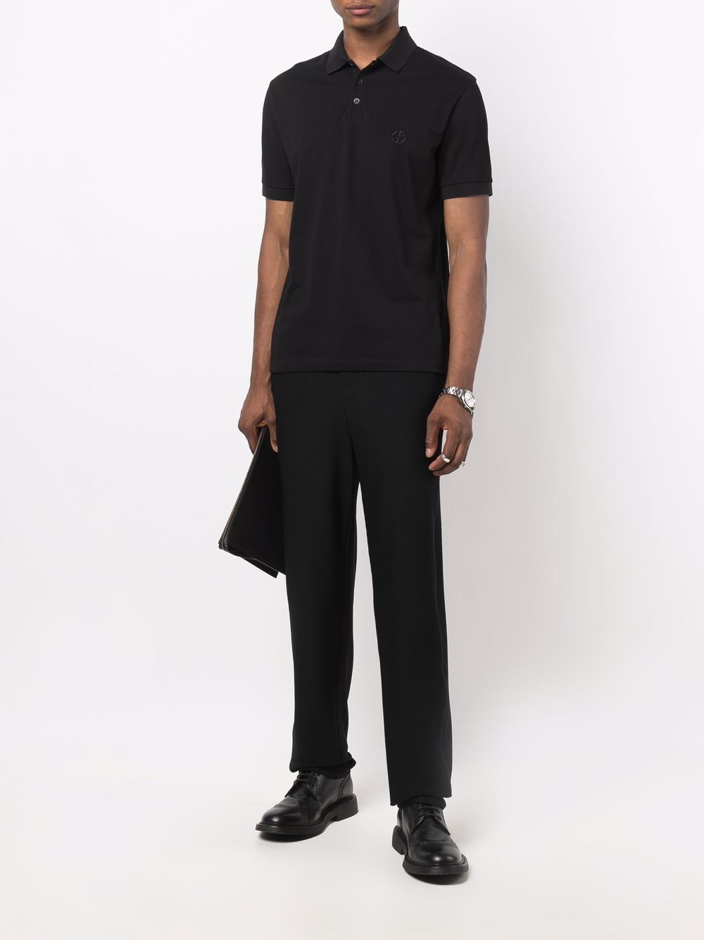 Giorgio Armani Men Stretch Cotton Piqué Polo Shirt GIORGIO ARMANI