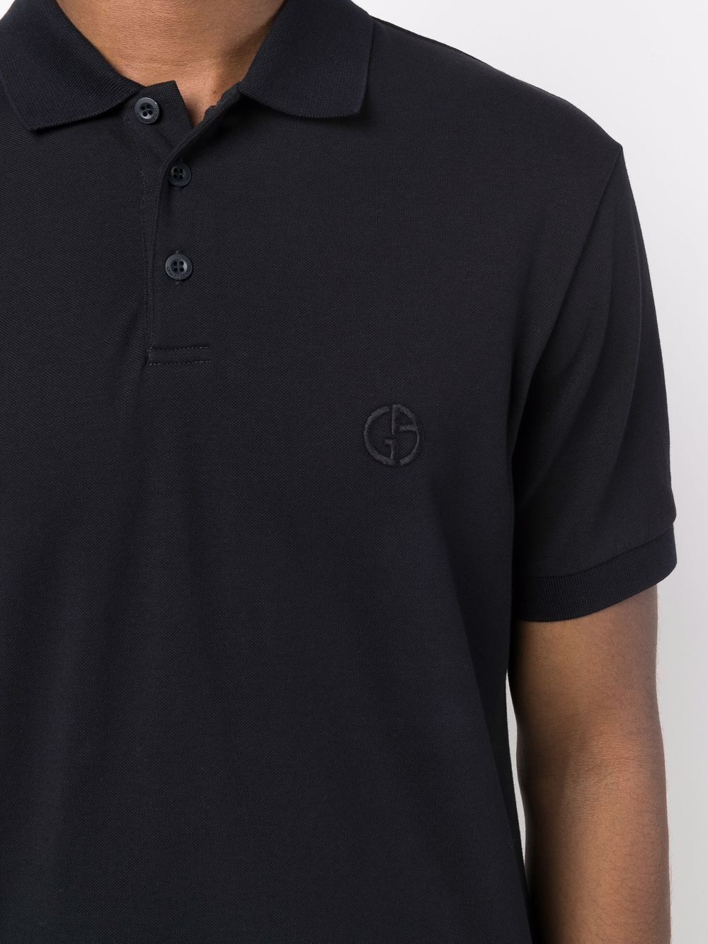 Giorgio Armani Men Stretch Cotton Piqué Polo Shirt GIORGIO ARMANI