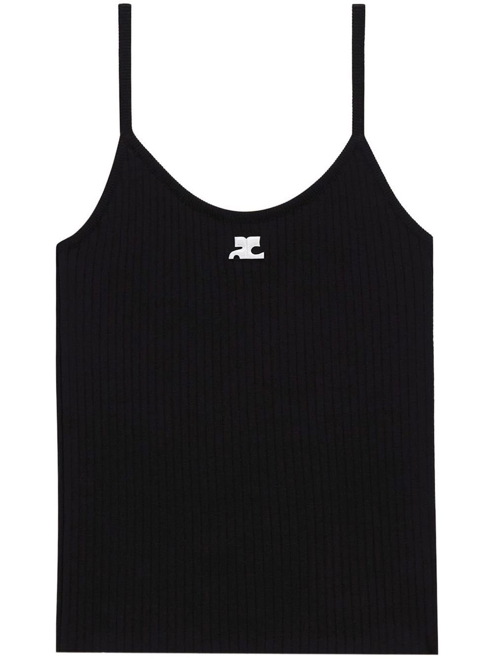 Courreges Women Reedition Ribbed Knitted Tank Top COURREGES