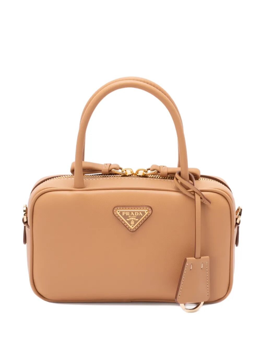 Prada Women Mini Leather Top Handle Bag With Shoulder Strap PRADA