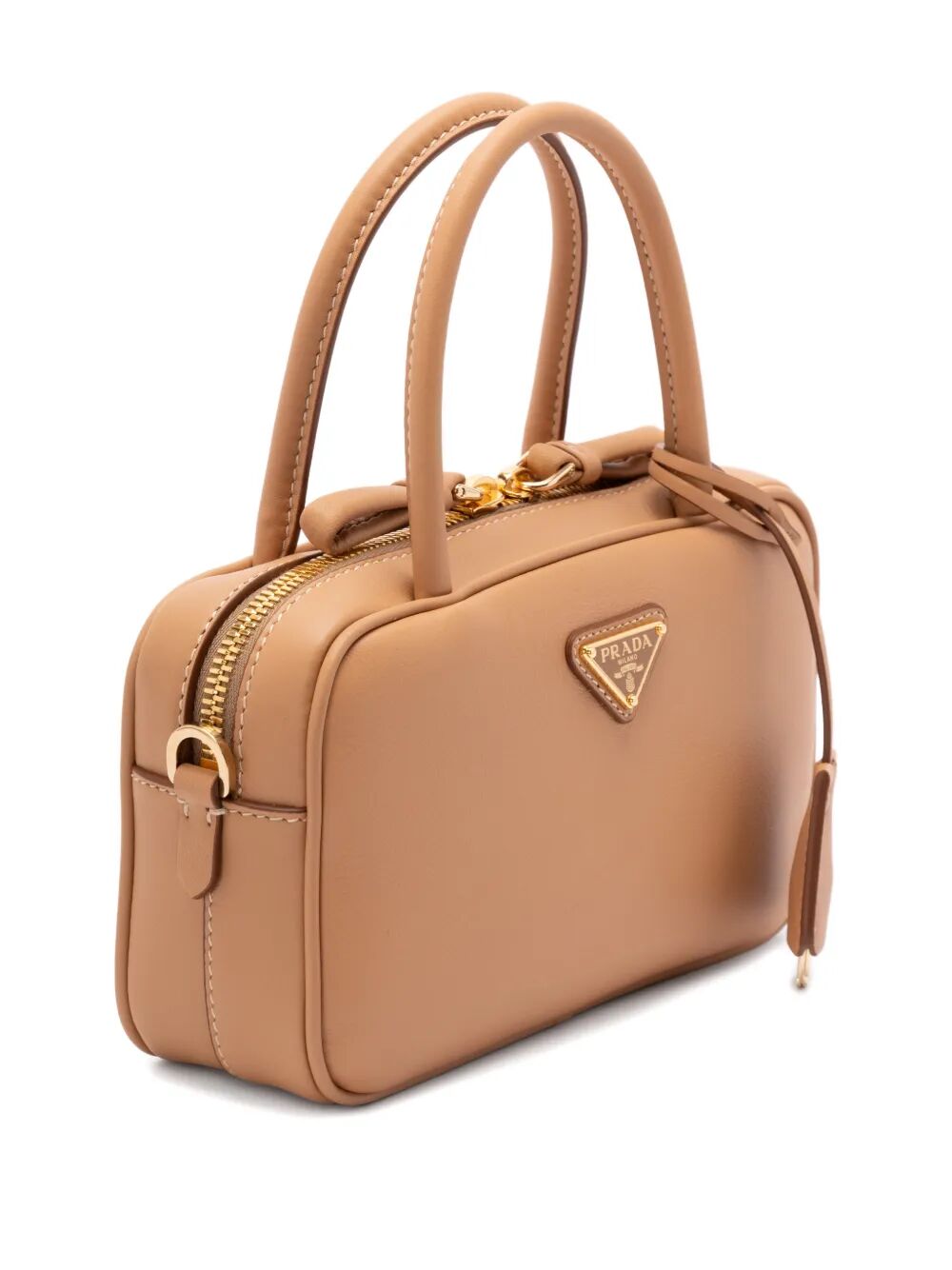 Prada Women Mini Leather Top Handle Bag With Shoulder Strap PRADA