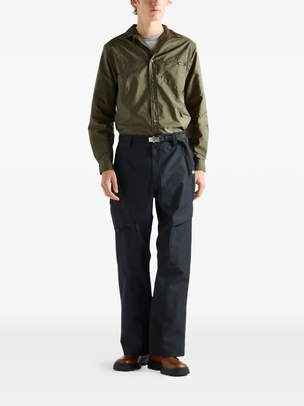Prada Men Re-Nylon Classic Fit Shirt
