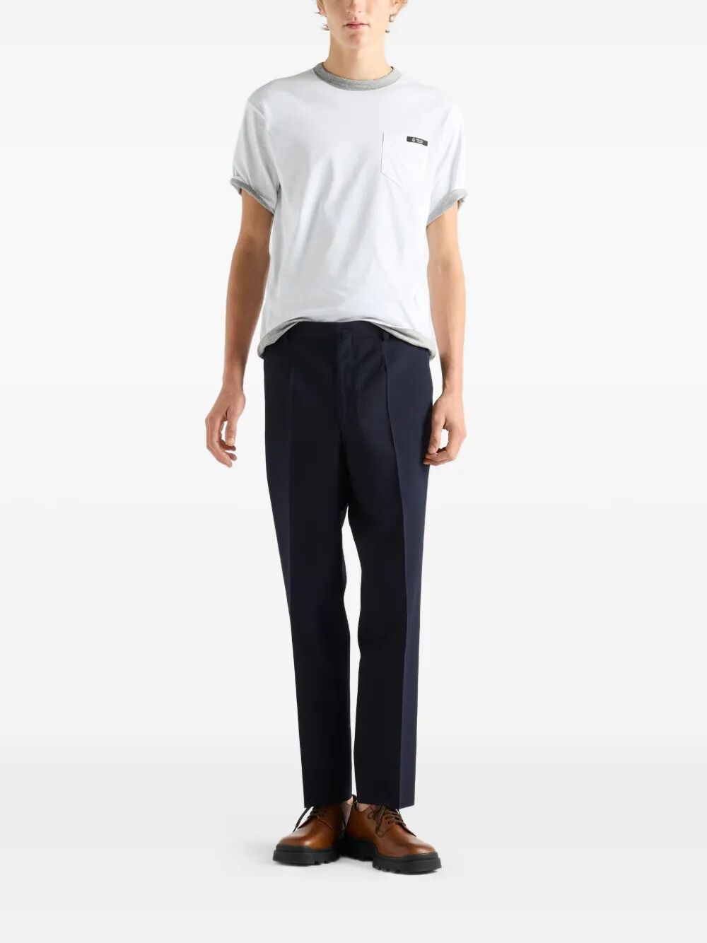 Prada Men Reversible Cotton T-Shirt PRADA