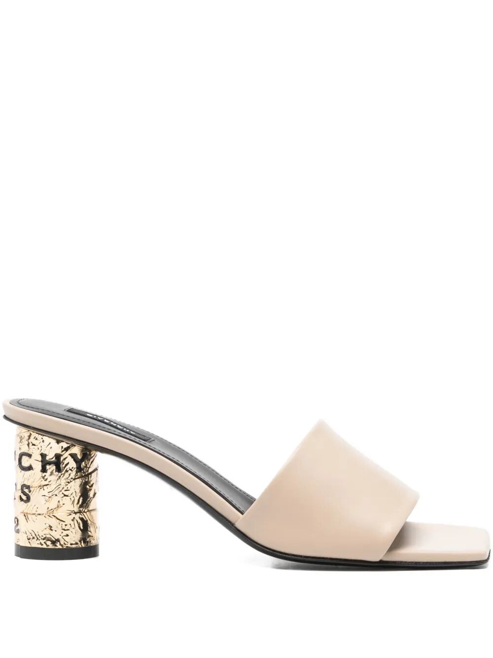 Givenchy Women Tape Heeled Leather Mules GIVENCHY