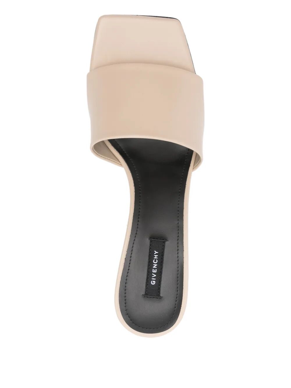 Givenchy Women Tape Heeled Leather Mules GIVENCHY
