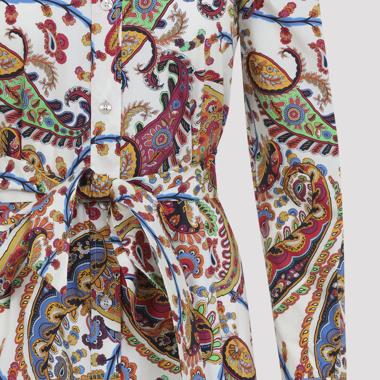 Etro Belted Midi Dress Women ETRO