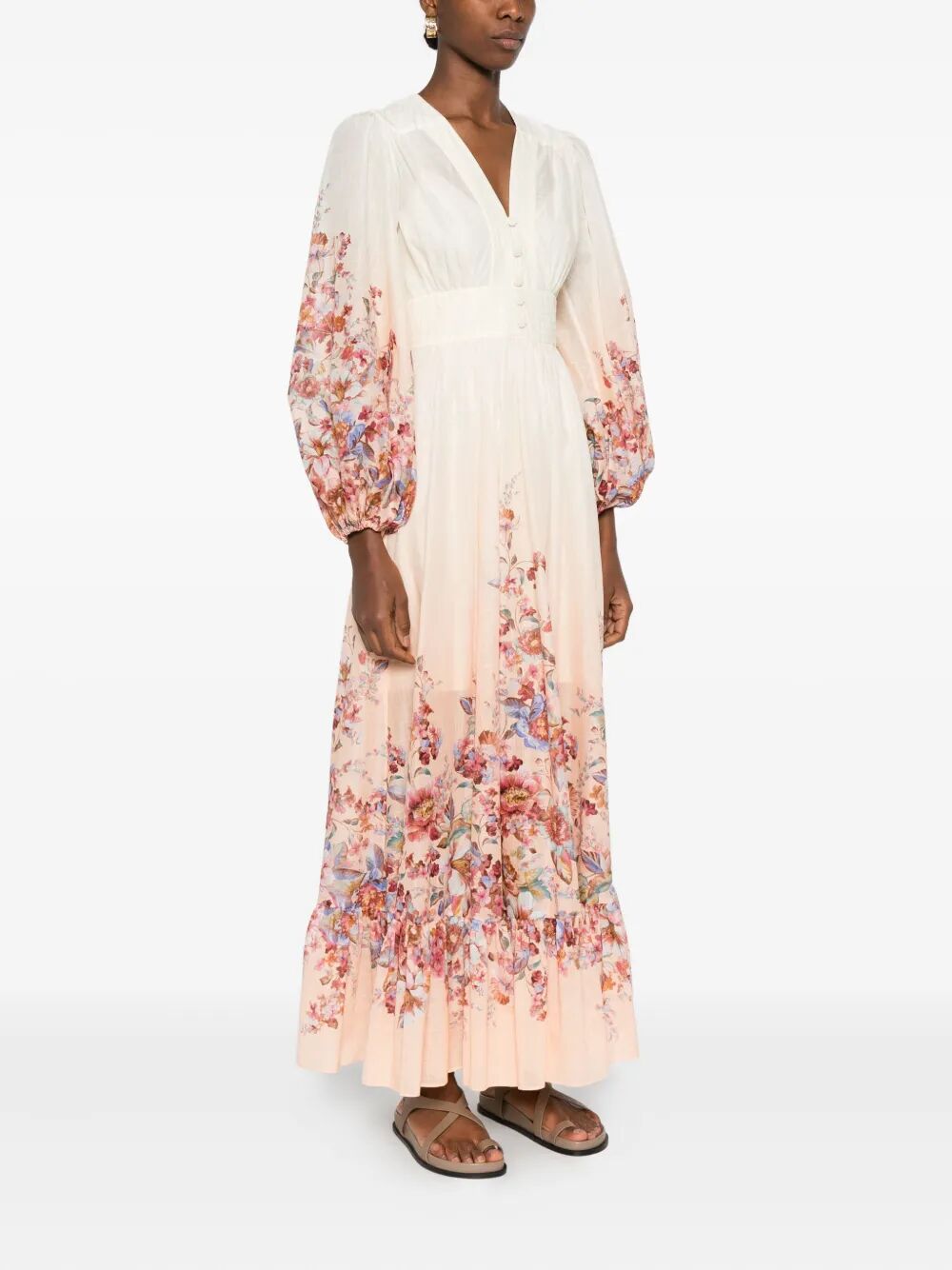 Zimmermann Women Awaken Plunge Maxi Dress With Separate Slip ZIMMERMANN