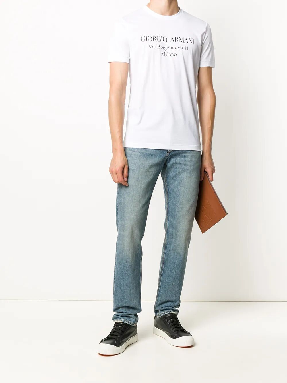 Giorgio Armani Men Borgonuovo 11 Cotton Jersey T-Shirt GIORGIO ARMANI