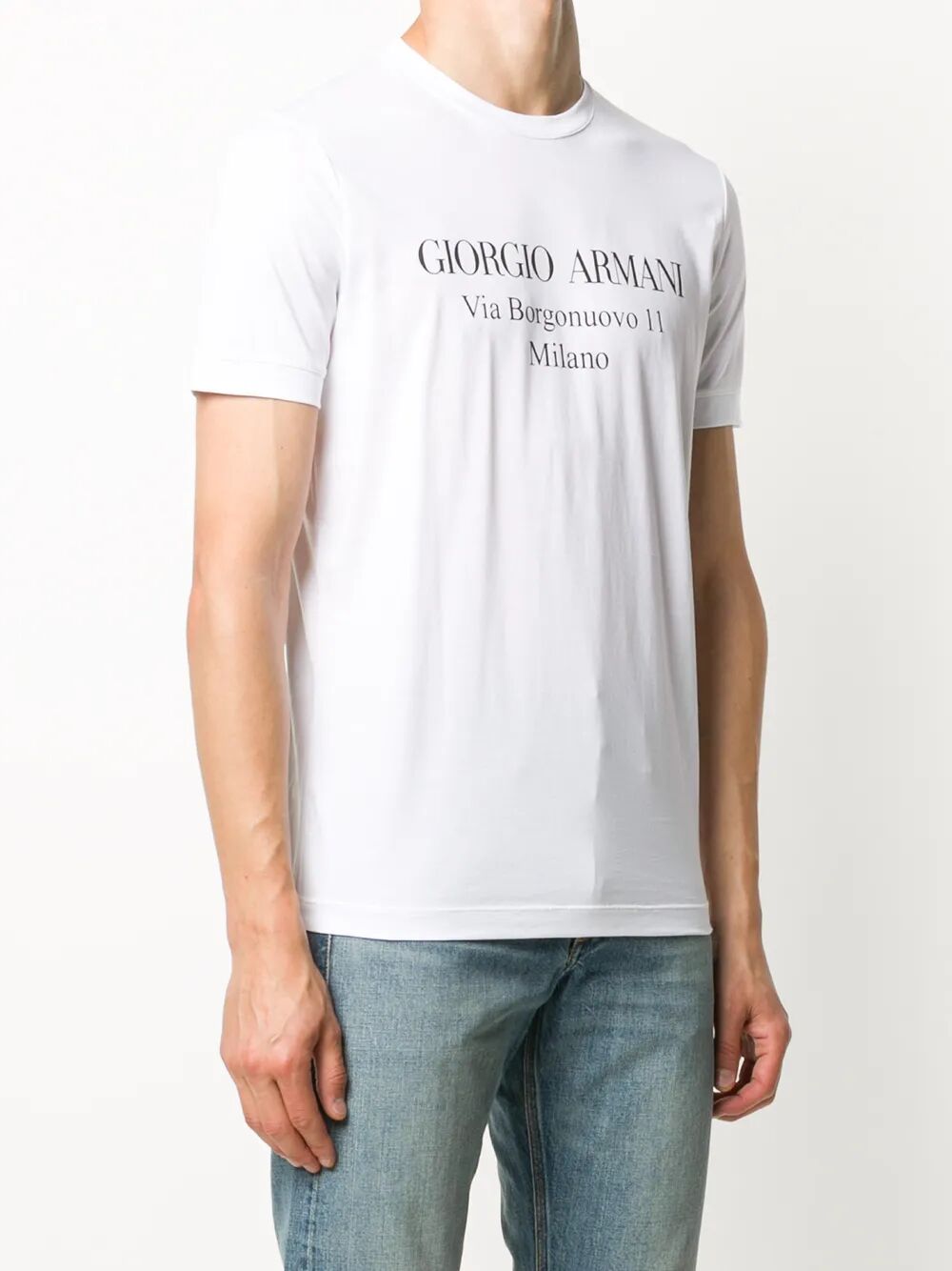 Giorgio Armani Men Borgonuovo 11 Cotton Jersey T-Shirt GIORGIO ARMANI