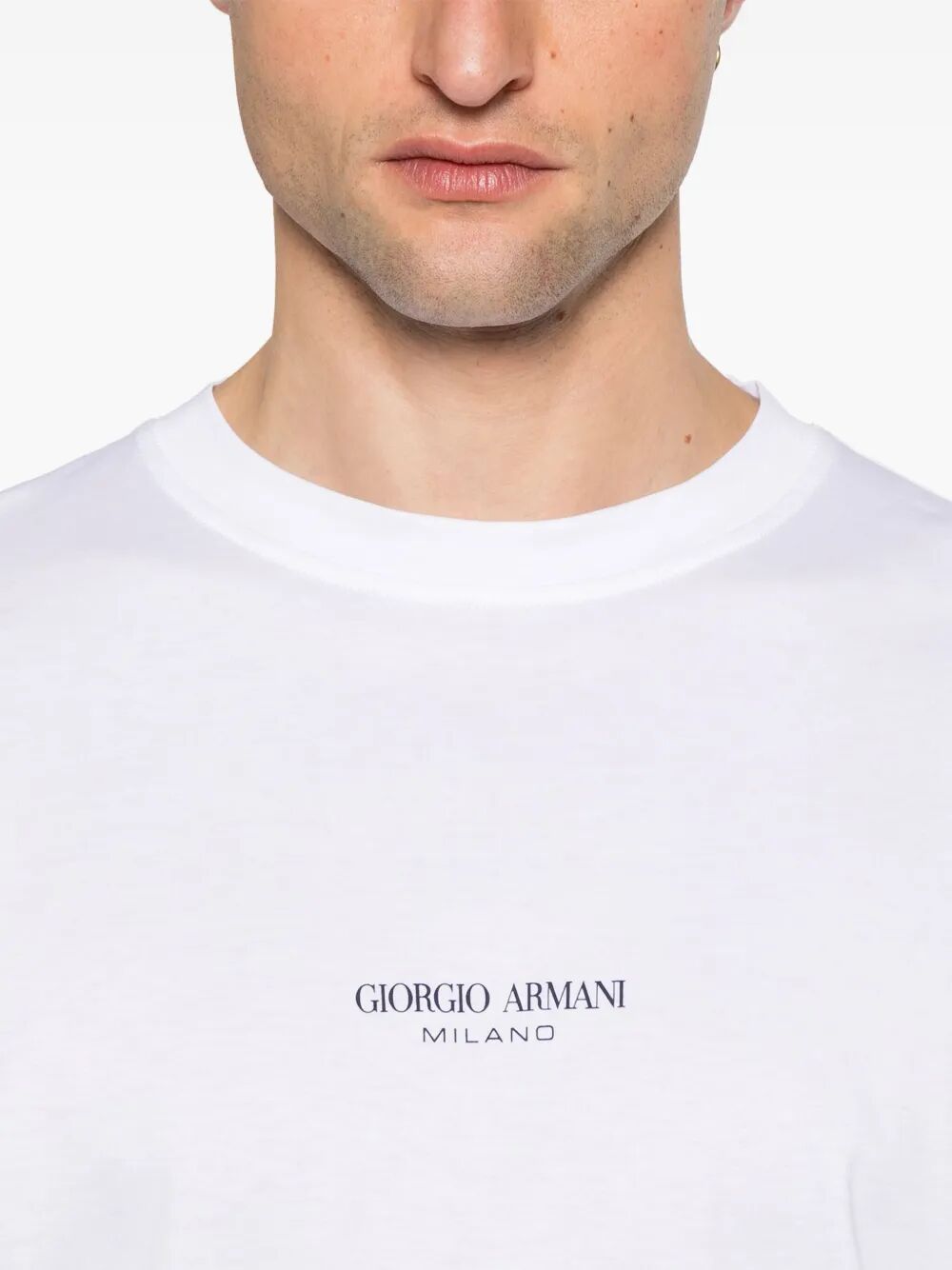 Giorgio Armani Men Cotton Interlock T-Shirt GIORGIO ARMANI