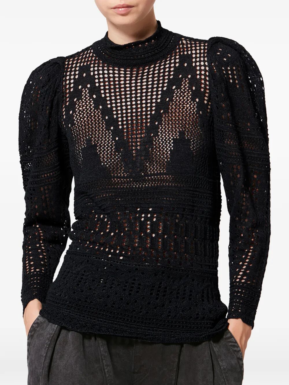 Isabel Marant Women Dahara Openwork Cotton Sweater ISABEL MARANT