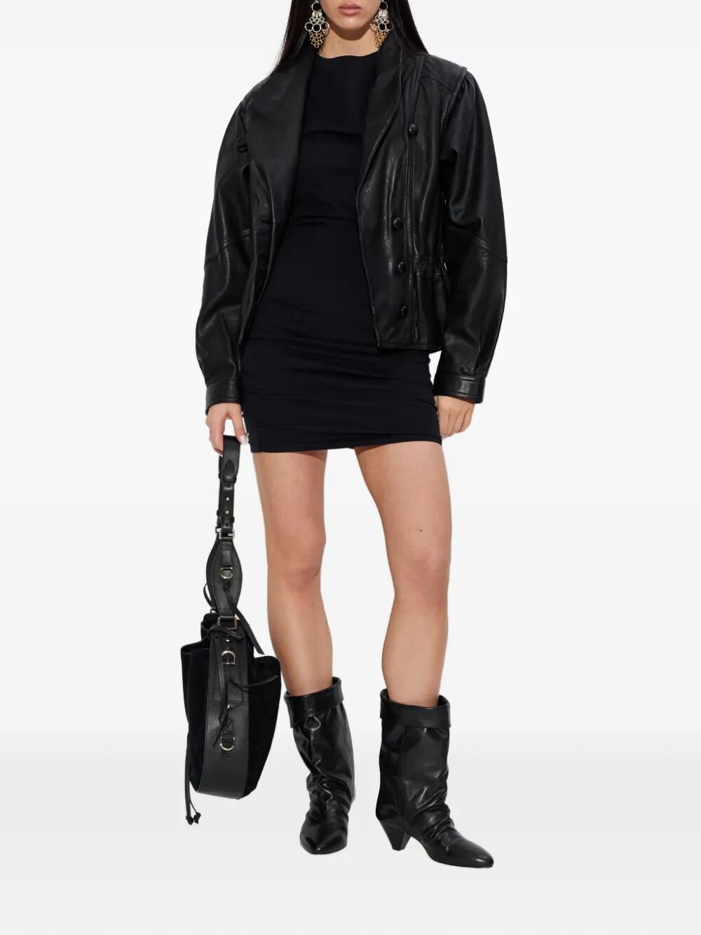 Isabel Marant Women Mylda Cotton Dress With Gathered Details ISABEL MARANT