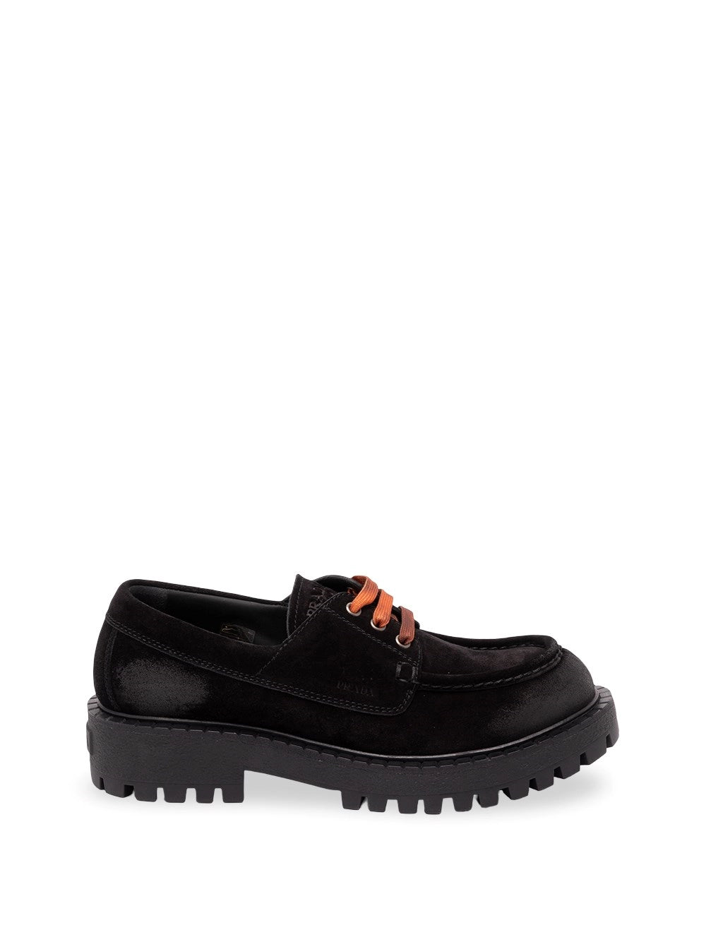 Prada Men Laced Suede Loafers PRADA