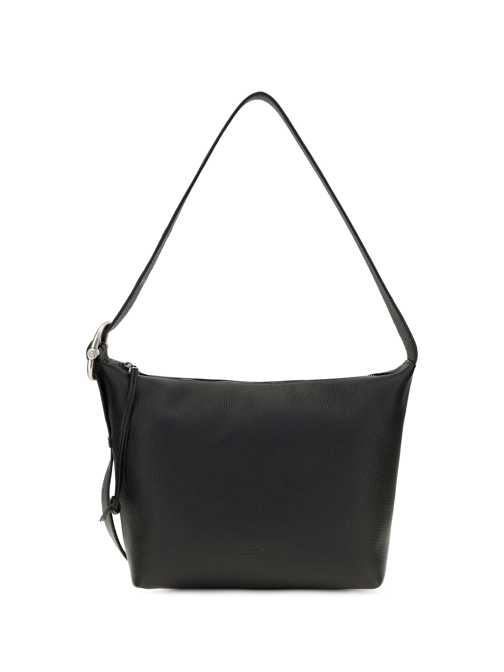 Loewe Men Medium Loop Hobo Bag In Grained Calfskin LOEWE