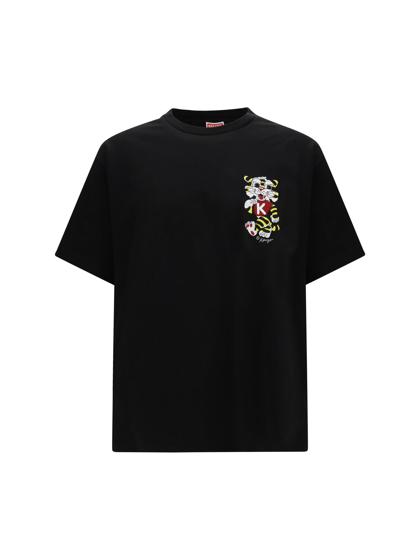Kenzo Men Wild Tiger Motif Embroidered On The Chest Oversized T-Shirt KENZO