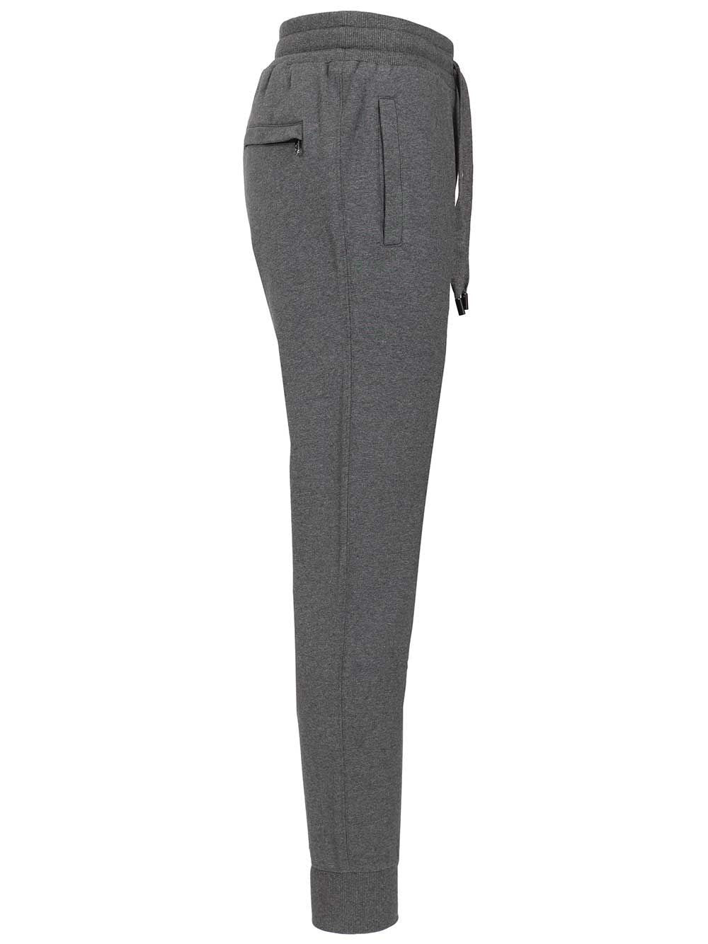 Dolce & Gabbana Men Jersey Trousers With Heraldic Patch DOLCE & GABBANA
