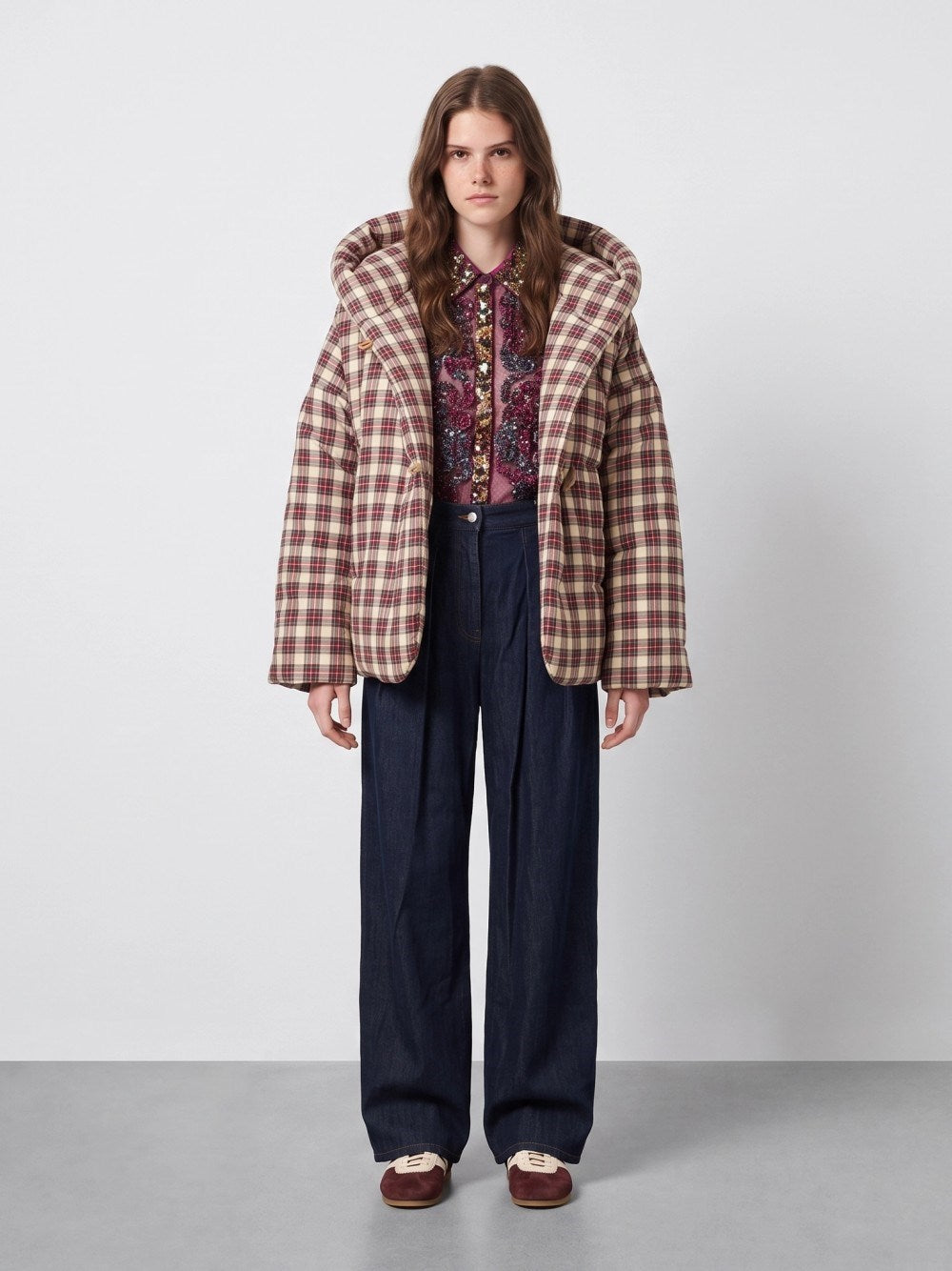 Dries Van Noten Women Sequin-Embellished Ruffled Shirt DRIES VAN NOTEN