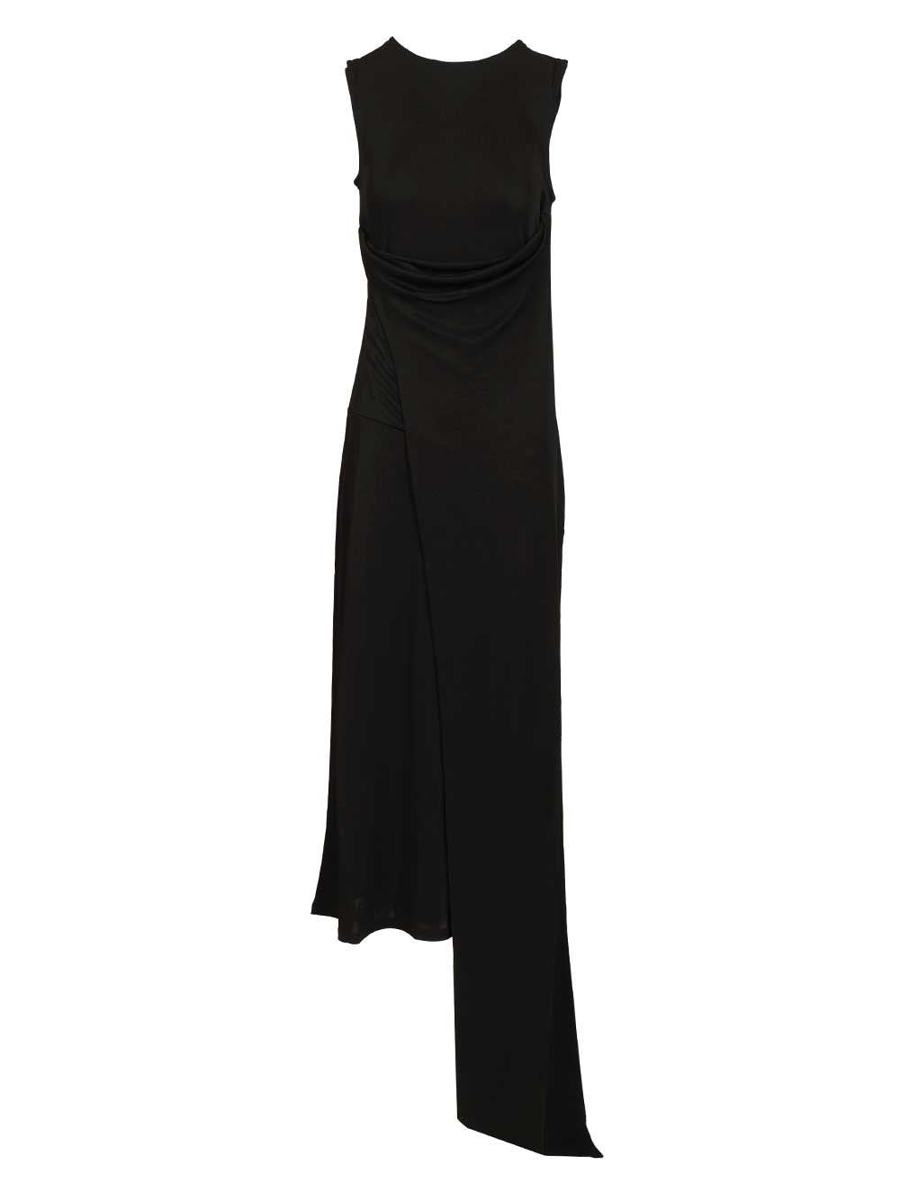 Ami Women Long Dress In Jersey Crepe AMI PARIS