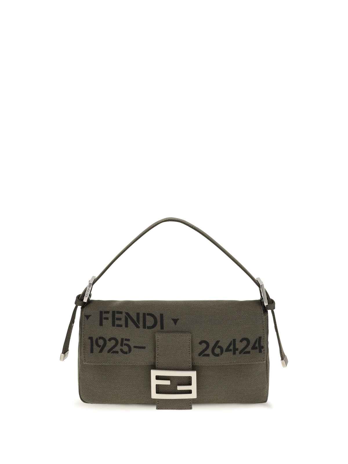 Fendi Women Baguette® 26424 Canvas Shoulder Bag FENDI
