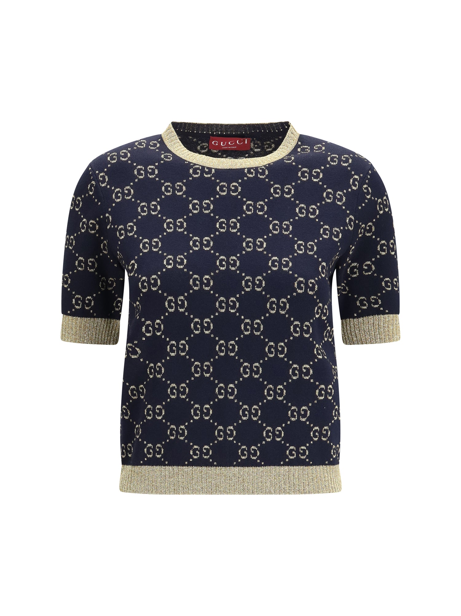 Gucci Women Knit Top With Its Iconic All-Over Monogram Pattern GUCCI