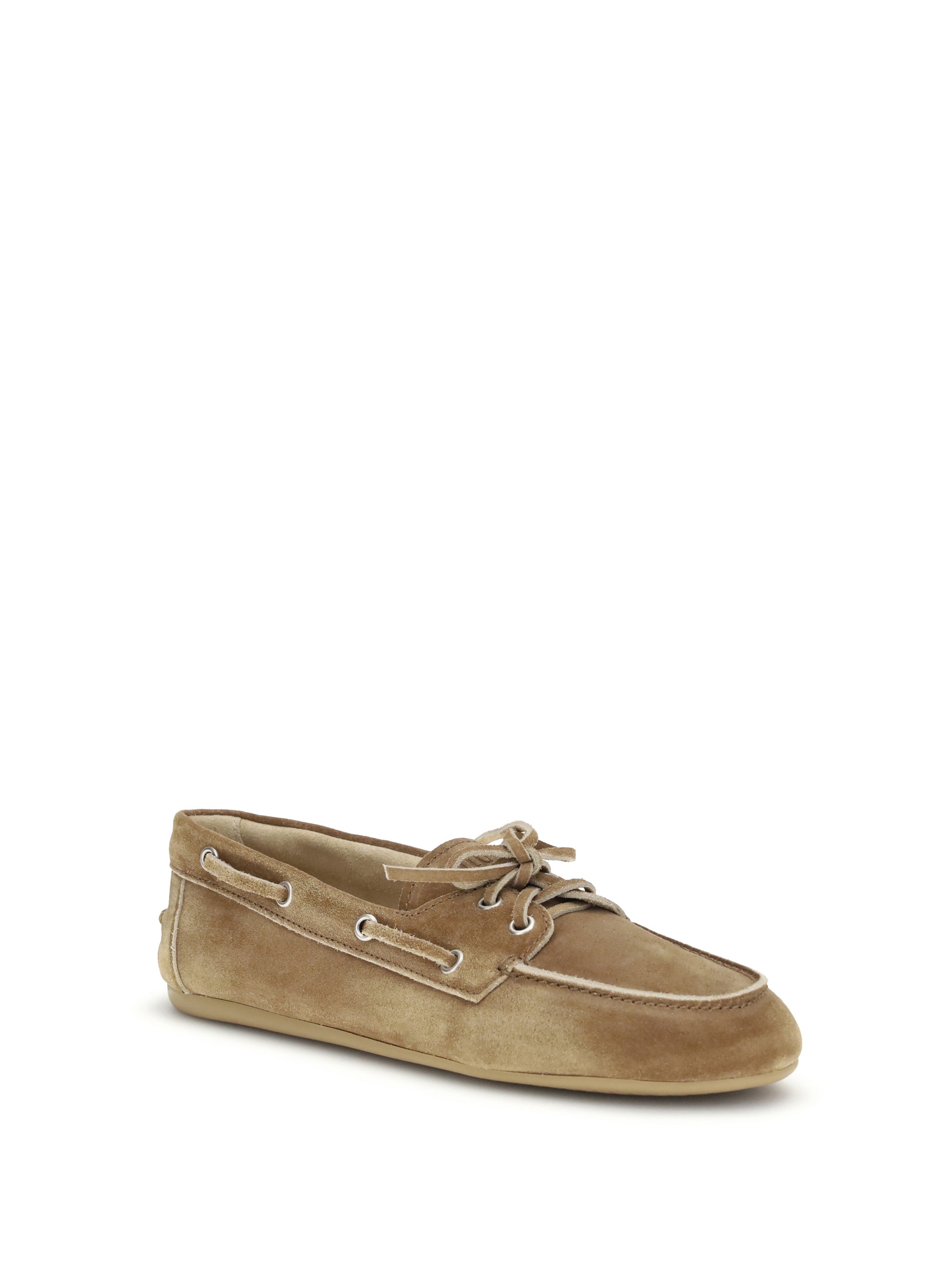 Miu Miu Women Delavé Suede Unlined Loafers MIU MIU