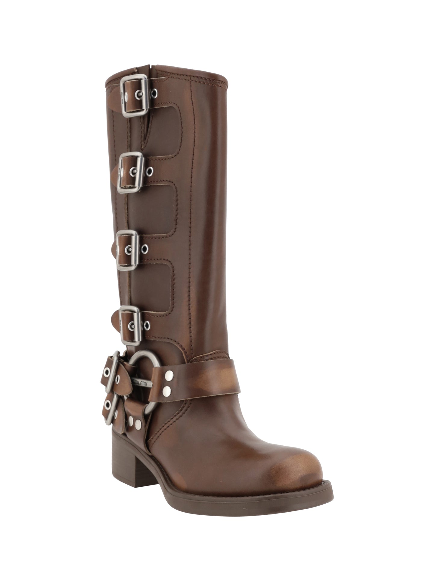 Miu Miu Women Leather Boots
