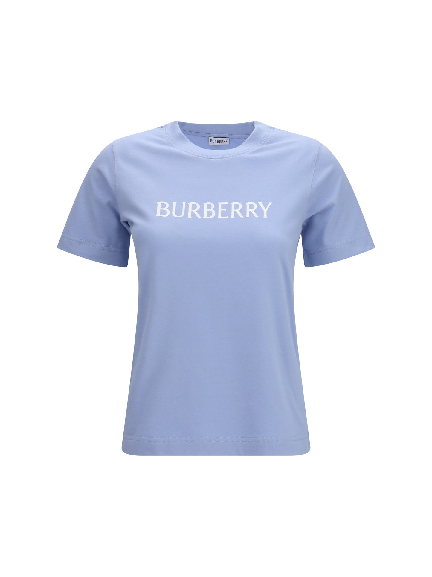 Burberry Women Embroidered Logo Cotton T-Shirt BURBERRY
