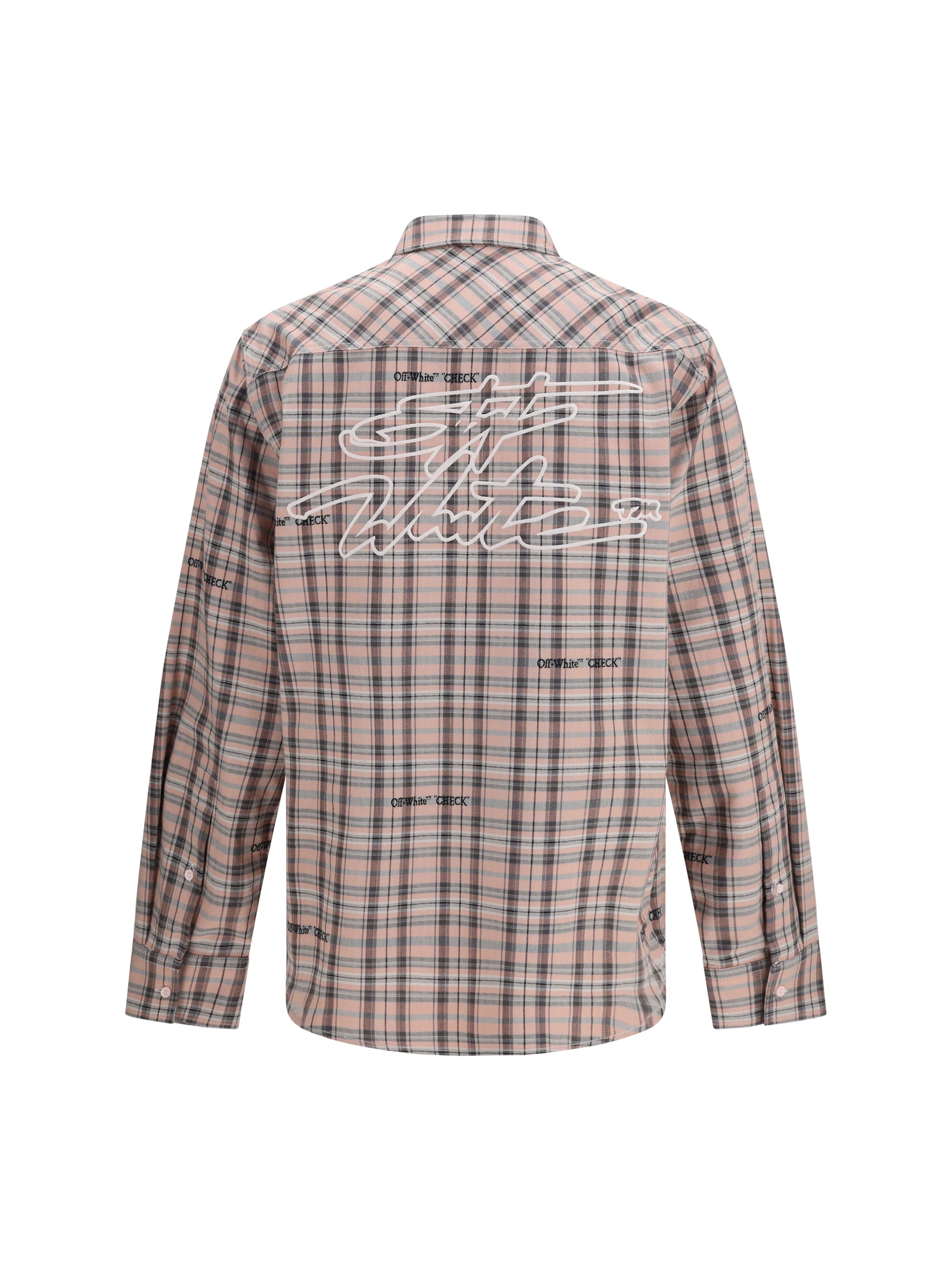 Off-White Men Flannel Shirt OFF-WHITE