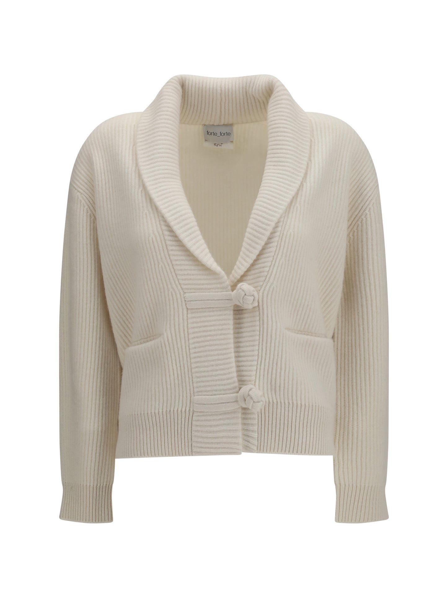 Forte_Forte Women Wool And Cashmere English Rib Cardigan FORTE FORTE