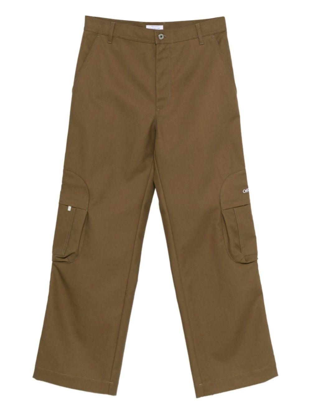 Off-White Men Bookish Cotton Cargo Pant OFF-WHITE