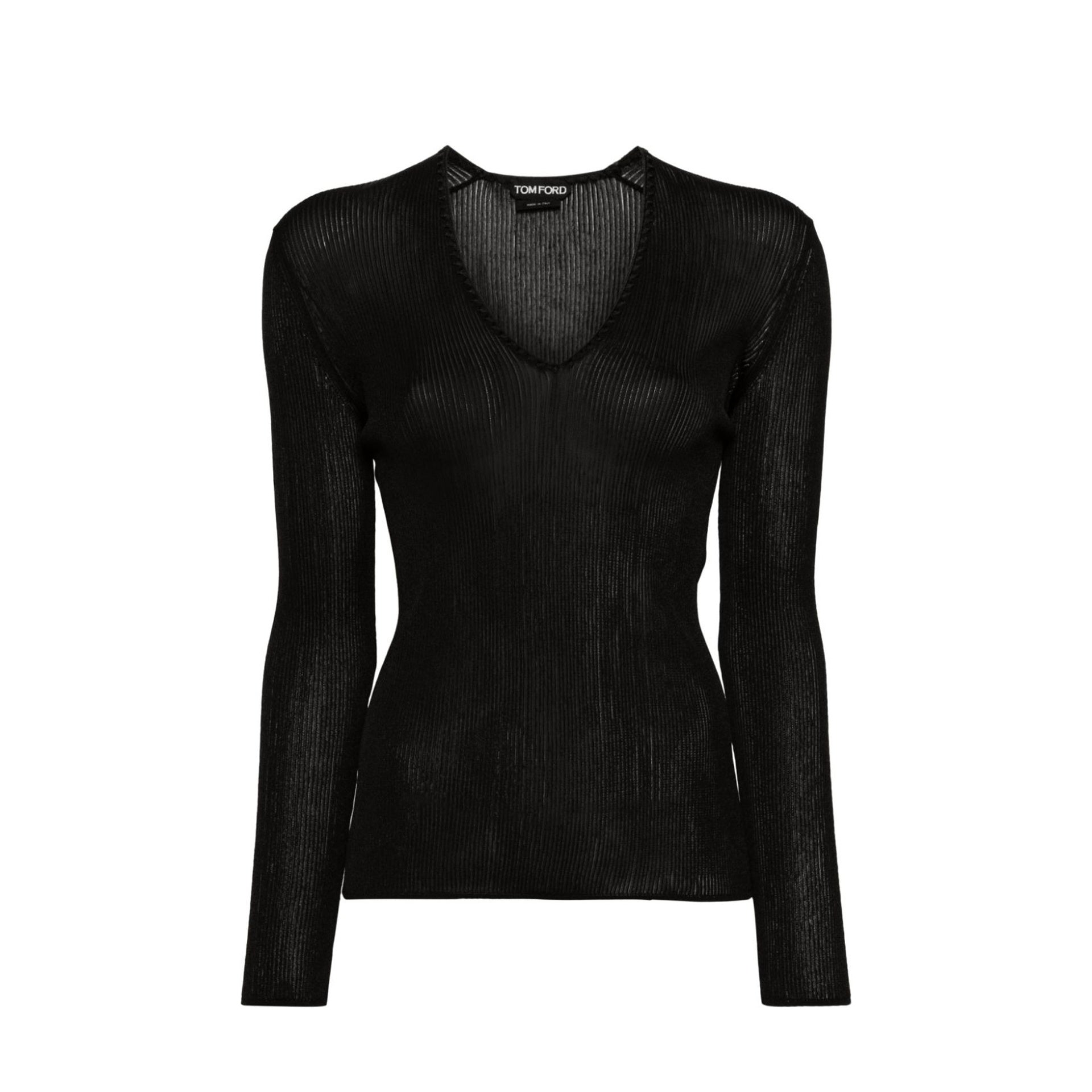 Tom Ford Sheer Fine-Ribbed Top Women TOM FORD