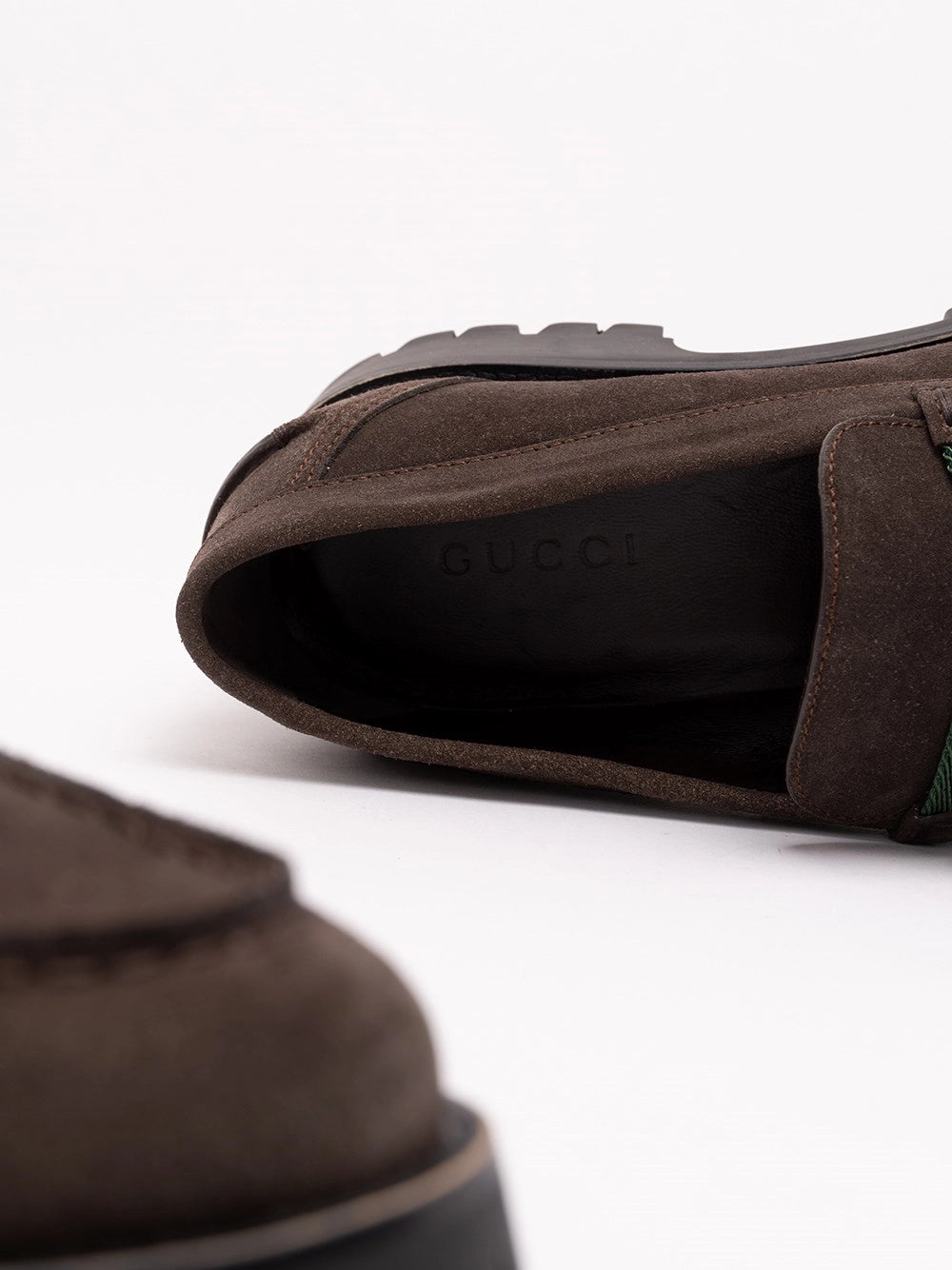 Gucci Men Loafers With Horsebit And Lug Sole GUCCI