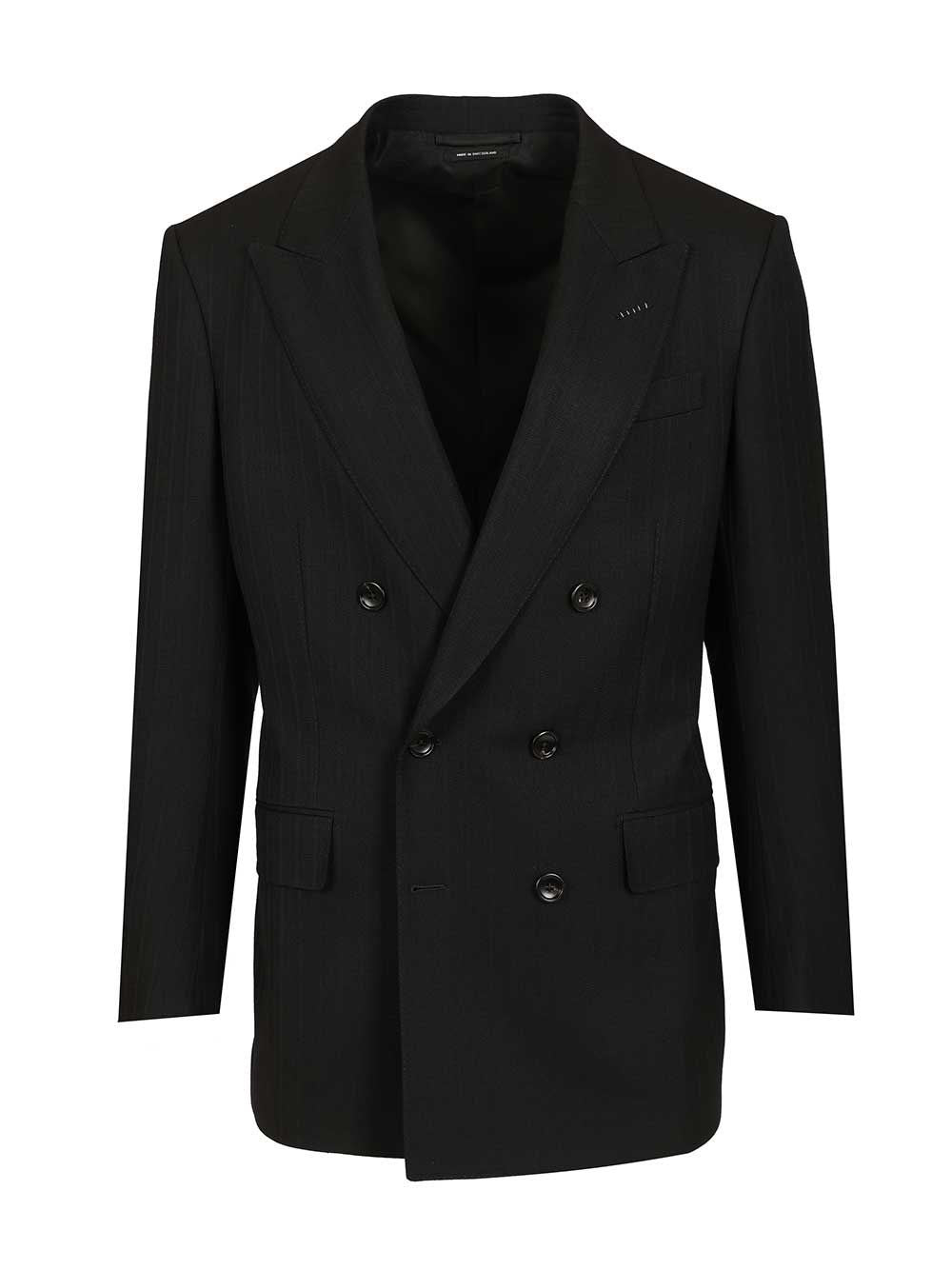 Tom Ford Men Double-Breasted Wool Blazer TOM FORD
