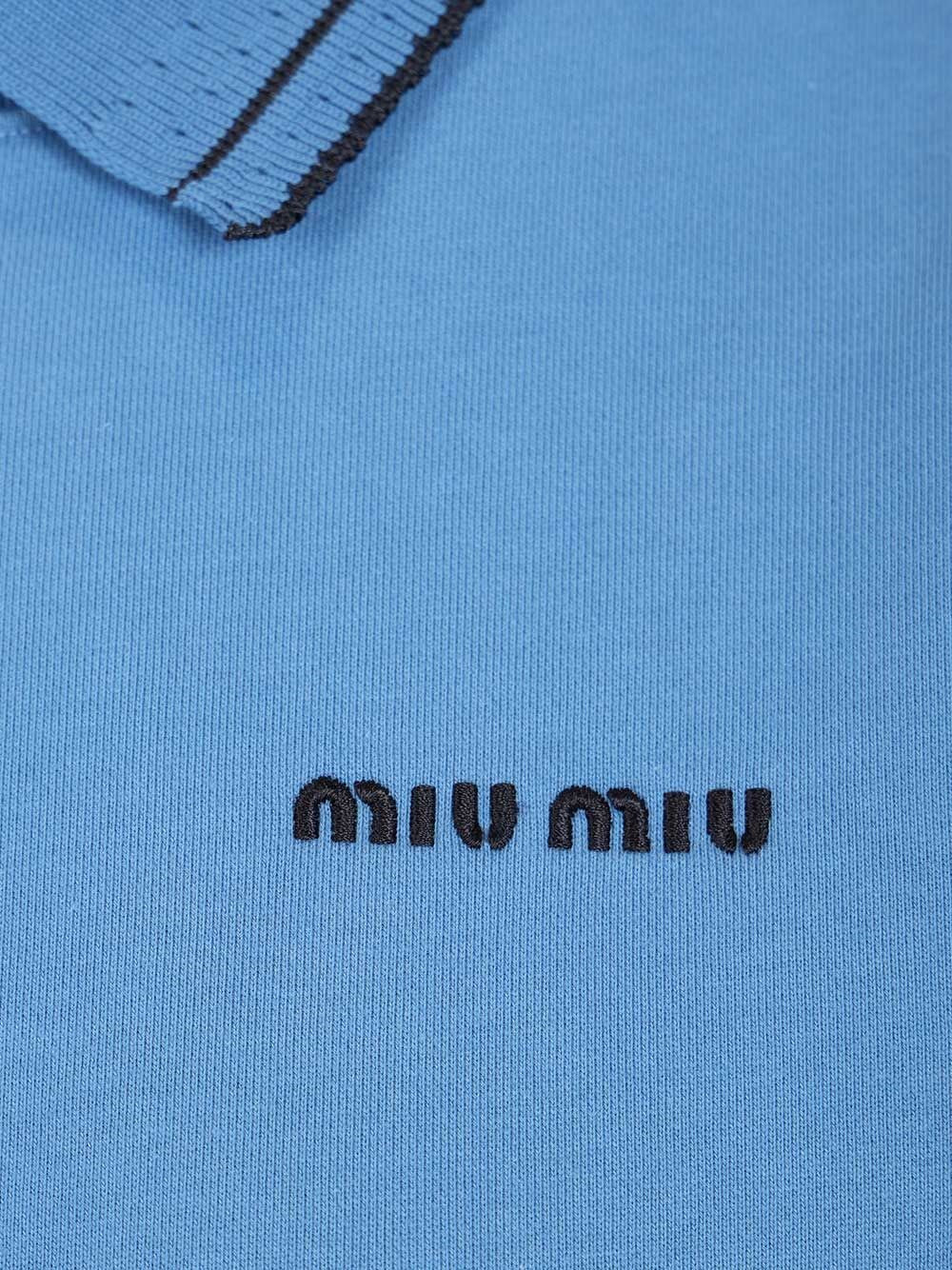 Miu Miu Women Sweatshirt With Embroidered Logo MIU MIU