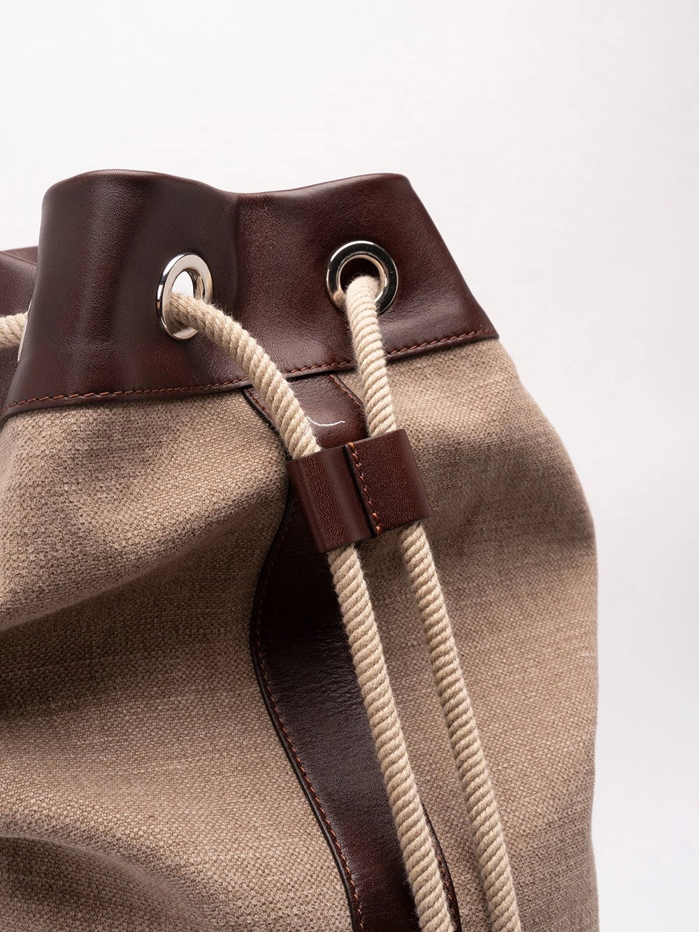 Brunello Cucinelli Men Drawstring Backpack BRUNELLO CUCINELLI