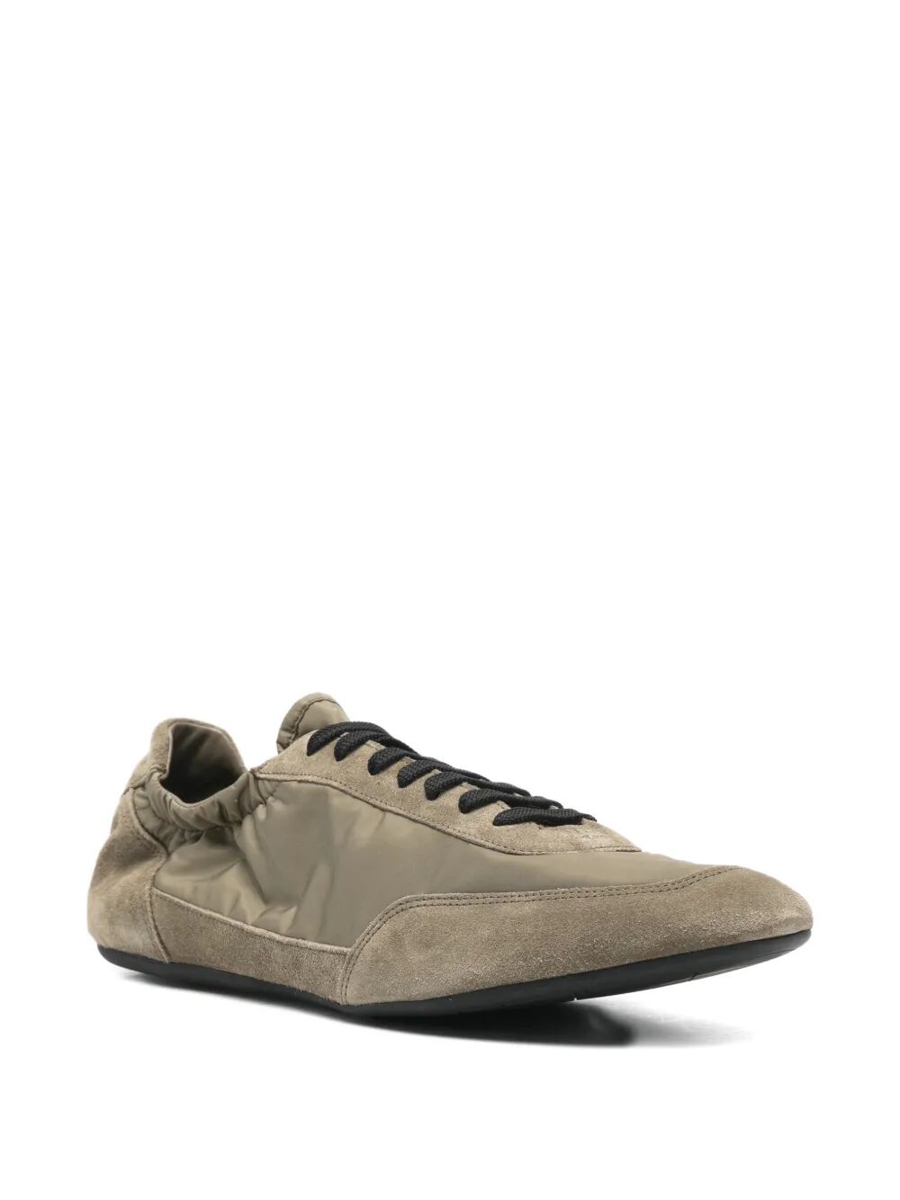 Prada Men Collapse Re-Nylon And Suede Elasticized Sneakers PRADA