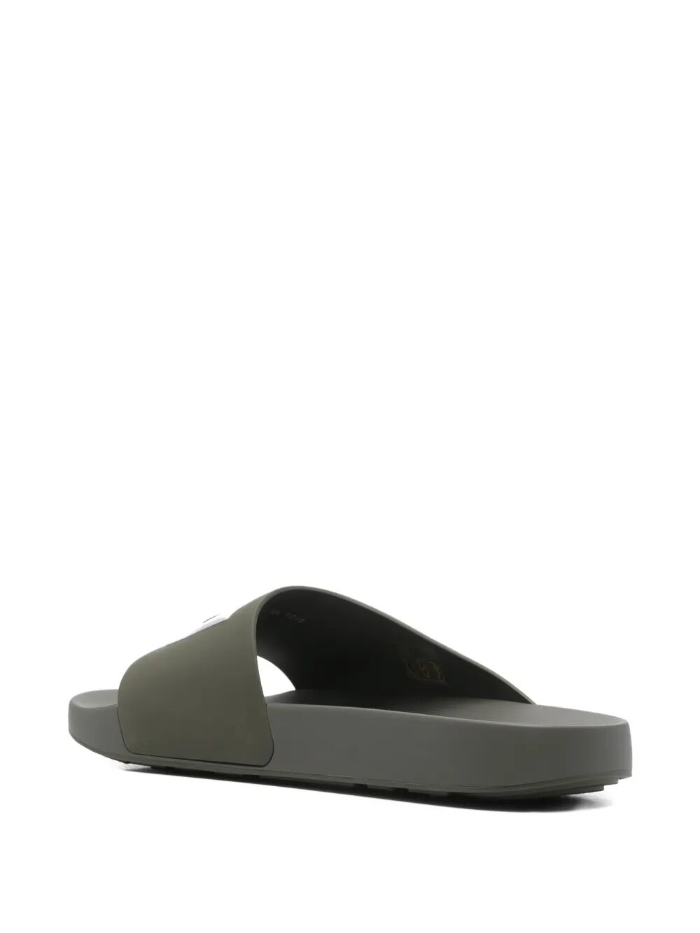 Givenchy Men Label Slide Flat Mules In Rubber GIVENCHY