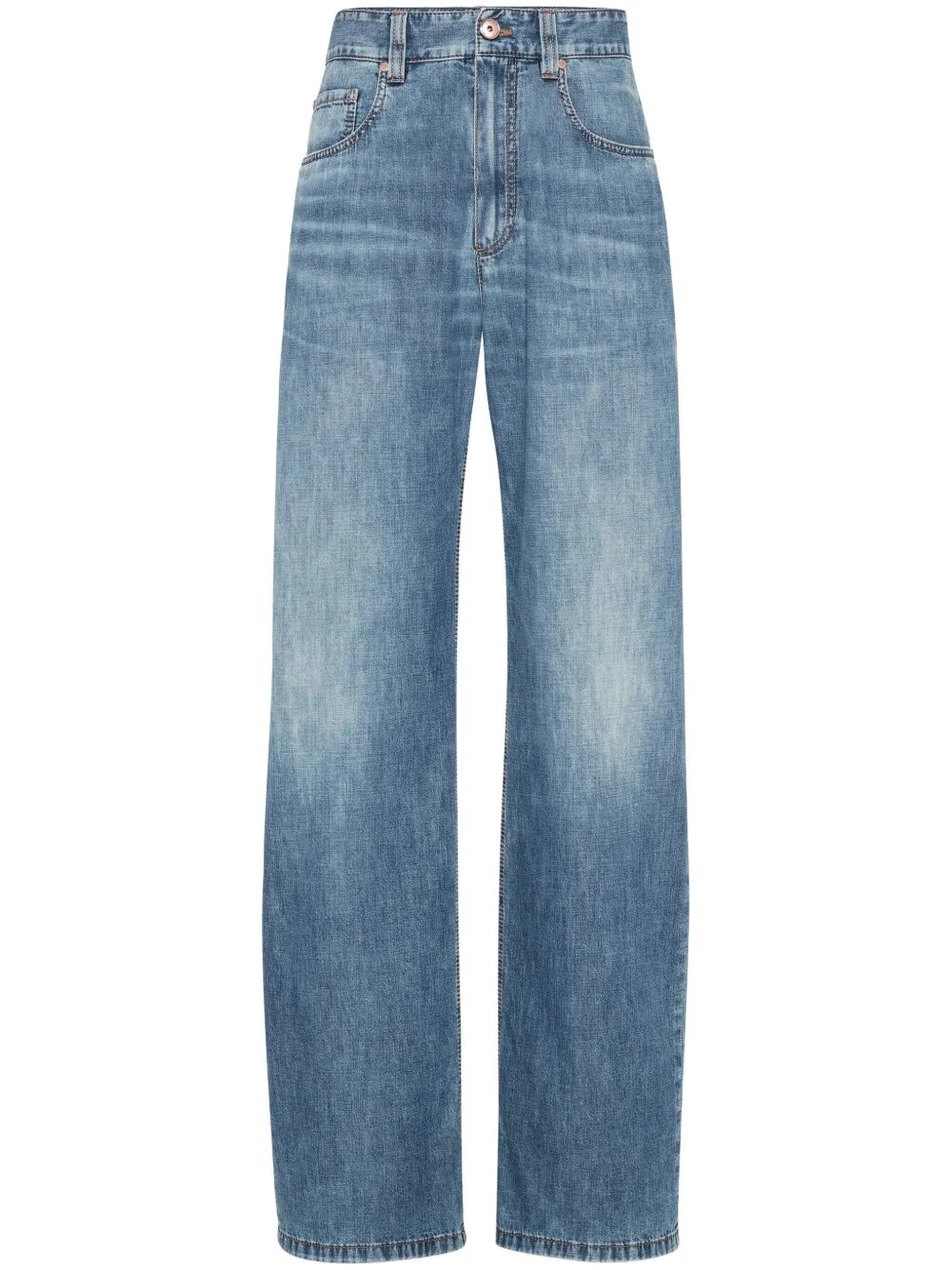 Brunello Cucinelli Women Lightweight Denim Contemporary Loose Jeans BRUNELLO CUCINELLI