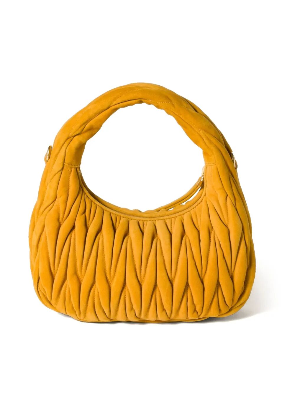 Miu Miu Women Small Wander Matelassé Suede Bag MIU MIU
