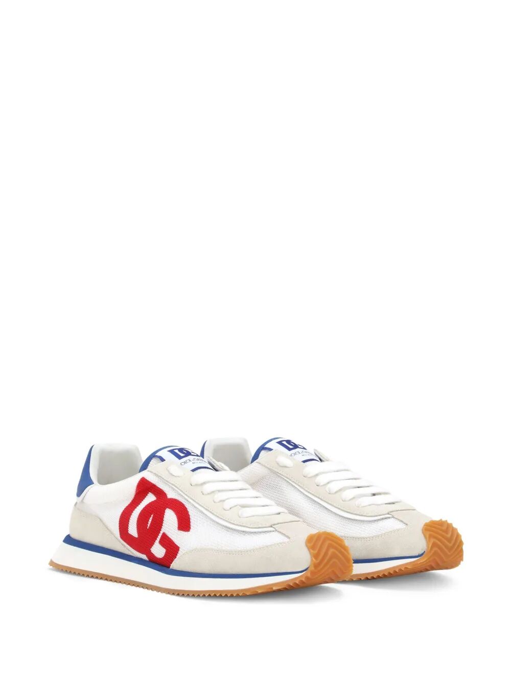Dolce & Gabbana Men Suede And Mesh Dg Cushion Sneakers DOLCE & GABBANA
